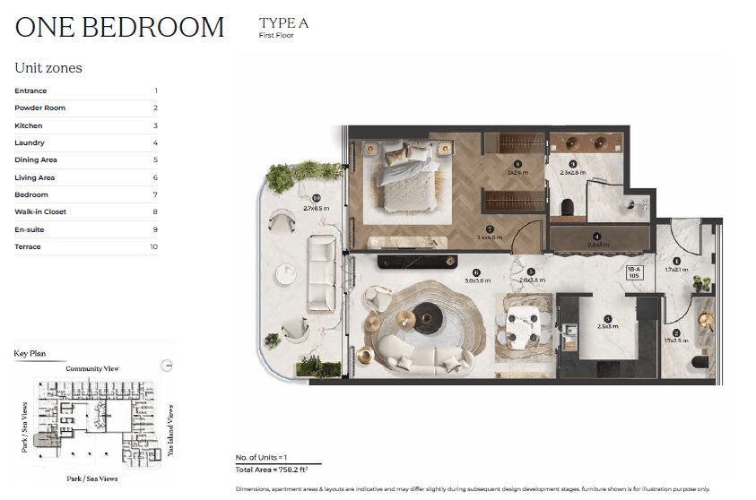 1 bedroom - Type A (First Floor)