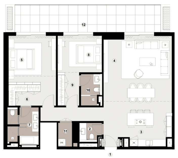 2 bedroom - Type 3B