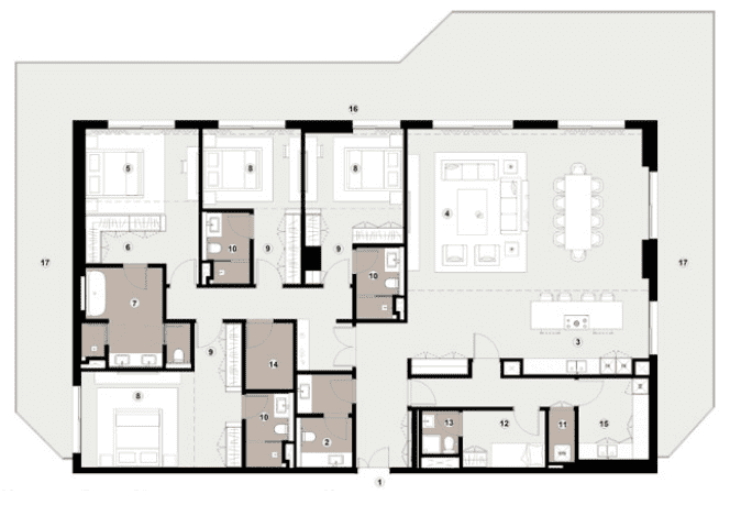4 bedroom penthouse - Type 2B