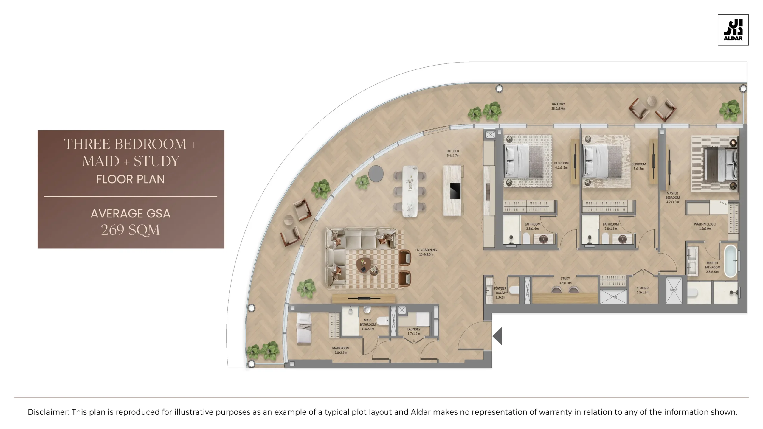 3 Bedroom - 3BED +Maid + Study